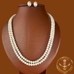 Double line pearl set jewellery 1