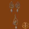 Pearl pendant earrings