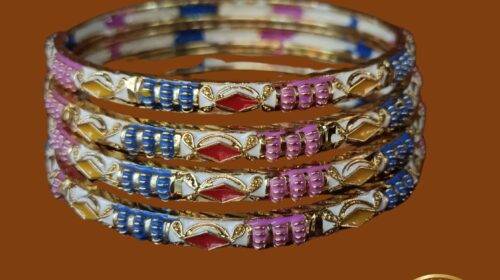 Hyderabadi Bangles (Pink & Blue)