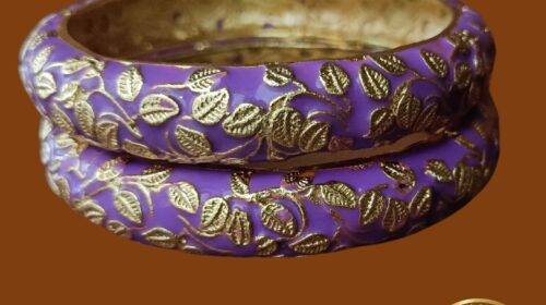 Hyderabadi Lac Bangles (Purple Color)