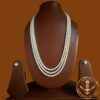 Three layer pearl necklace set