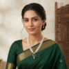 Pearl & Emerald Pendant Necklace Set