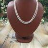 Two line pink pearl necklace