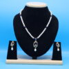 Blue Pendant Pearl Necklace Set