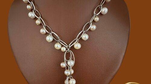 Stunning Pearl Chain (Pink & White Pearls)