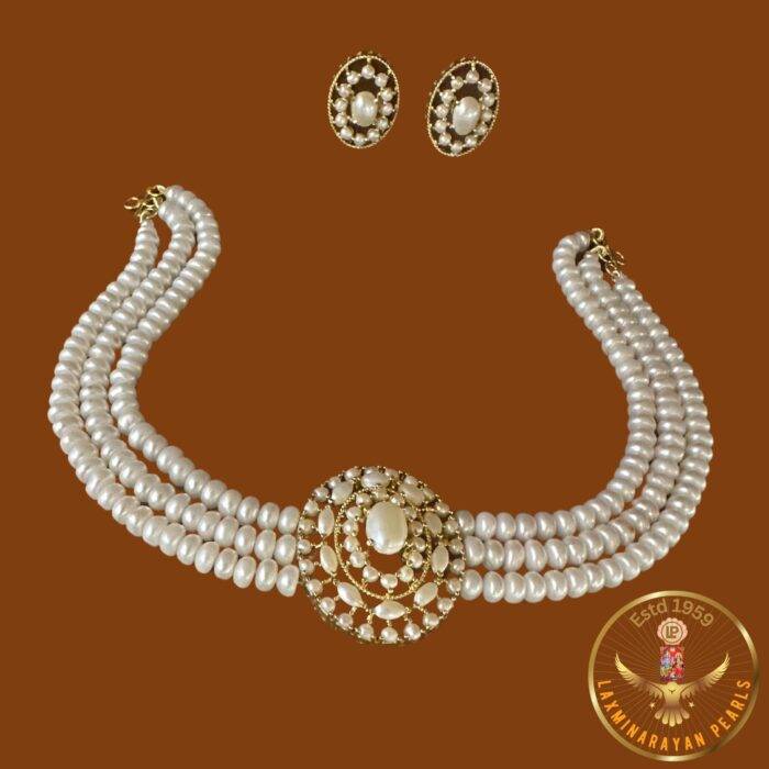 Traditional Pearl Choker Necklace