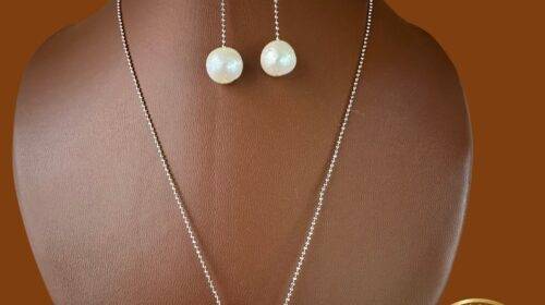 Silver Pearl Necklace