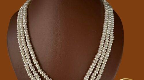 Flat Pearl Necklace