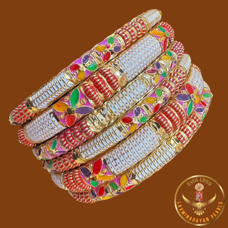 Hyderabadi Bangles (Colorful Work) - Laxminarayan Pearls