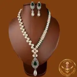 pearl necklace with earrings