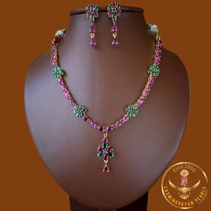 Cubic zirconia jewellery set