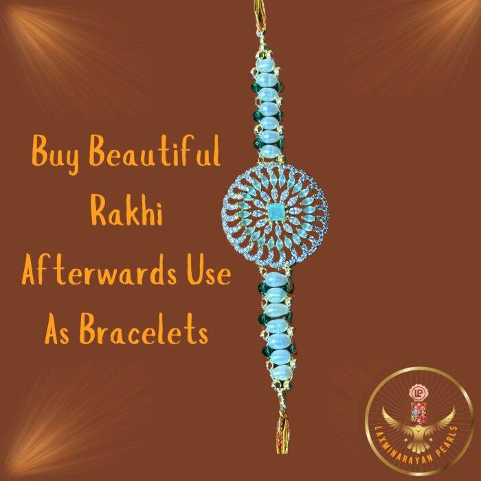 CZ STONE Pearl Rakhi