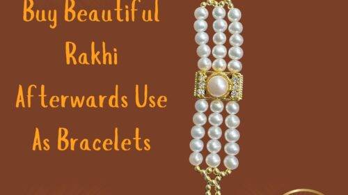 Unique Rakhi Online Made with Real Pearls