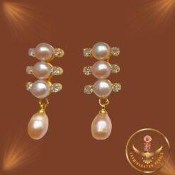 pearl hanging earrings