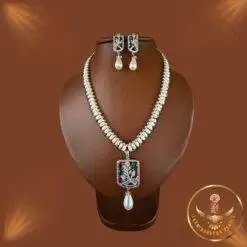 pearl jewellery set with price