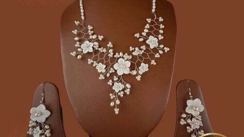 Oysters Flower Pearl Necklace Set