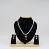 CZ Single Row Pendant Pearls Set