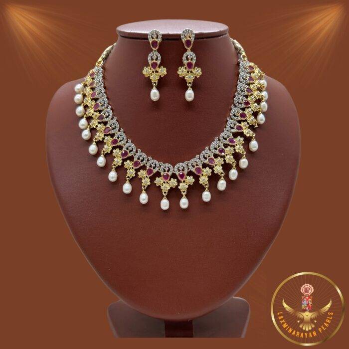 Cubic zirconia jewellery set