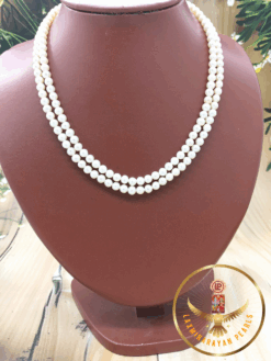 Two Line Pearl Necklace
