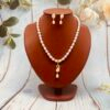 Oval Pearl With Pendant Set