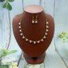 Button pearls necklace sets