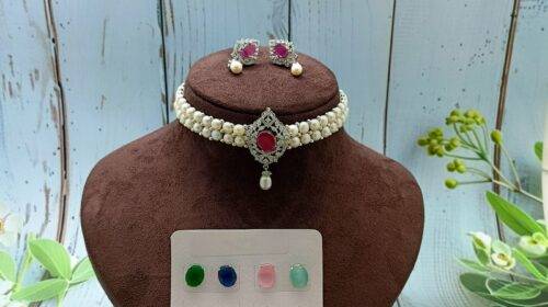 Changeable Pearl Choker Set I | Laxminarayan Pearls