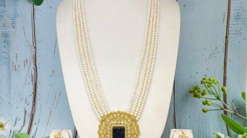 AD Stone Pendent Rani Haar