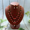 Coral jade necklaces