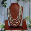multiple layer pearl necklace set