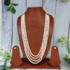 Four layer pearls necklace set