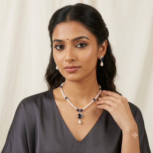 Single Line Pearl Necklace