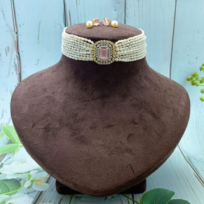 Rice Pearl Choker Set | Laxminarayan Pearls