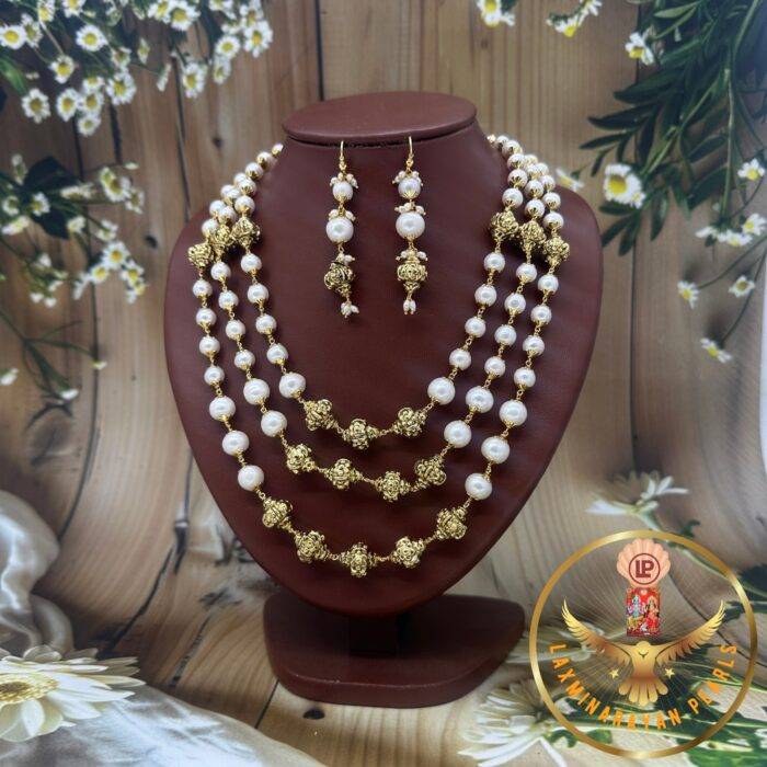 Real Pearl beaded necklace