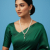 Green Pendant Pearl Necklace