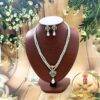 Two layered pearl pendant necklaces