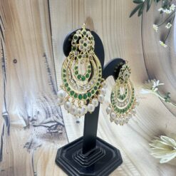 Chandbali Pearl Earrings