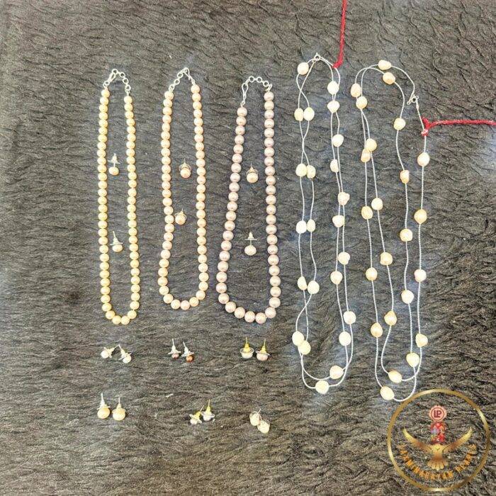 Five Sets Of Pearl Necklaces With Six Pairs of Earrings | Laxminarayan Pearls