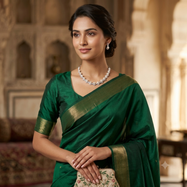 Silver Pearl  necklace Set