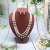 three layer pearl necklace