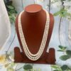 three layer pearl necklace