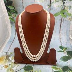 Graduation Three Line pearl Necklace | Laxminarayan Pearls
