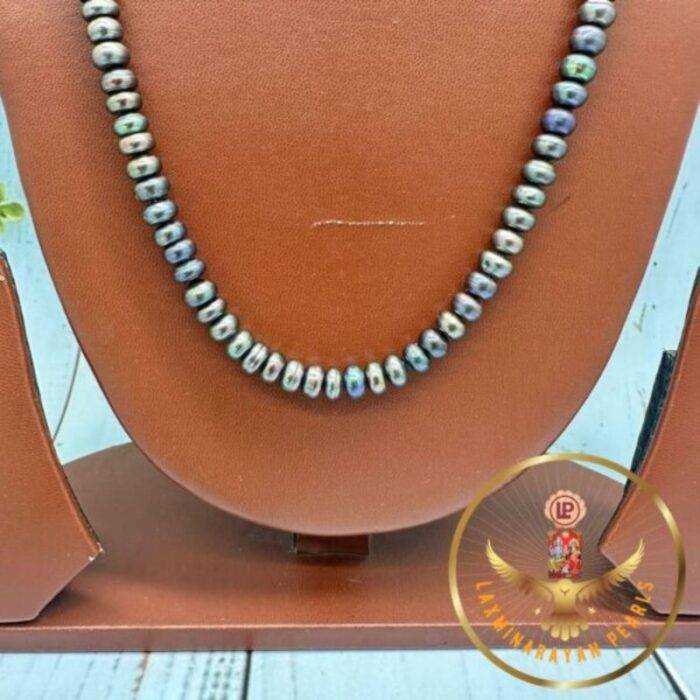 Elegant Grey Pearls Necklace | Laxminarayan Pearls - Image 4