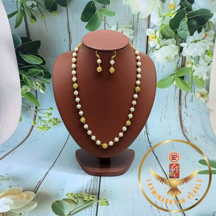 CZ pearl necklace