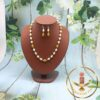 oval pearl necklace set