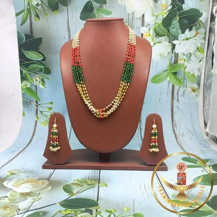 pearls stone necklace
