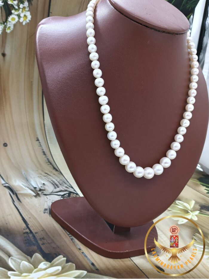 Signature Graduated Pearl Necklace | Laxminarayan Pearls - Image 2