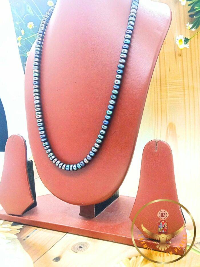 Elegant Grey pearl necklace | Laxminarayan Pearls - Image 2