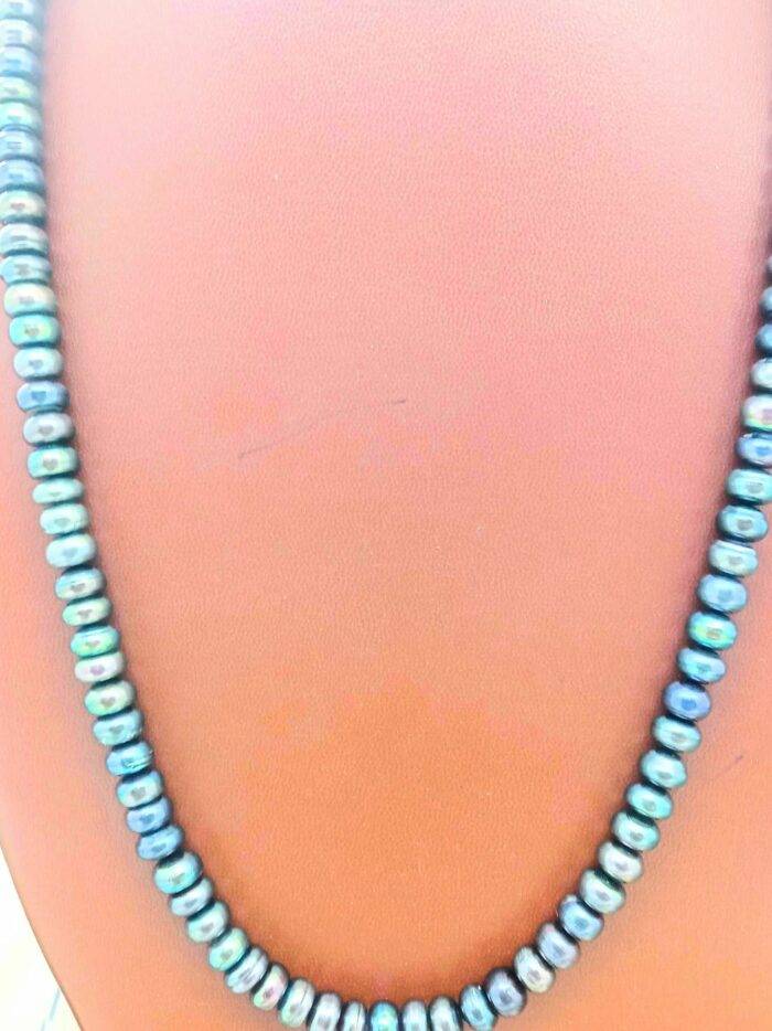 Elegant Grey pearl necklace | Laxminarayan Pearls - Image 4