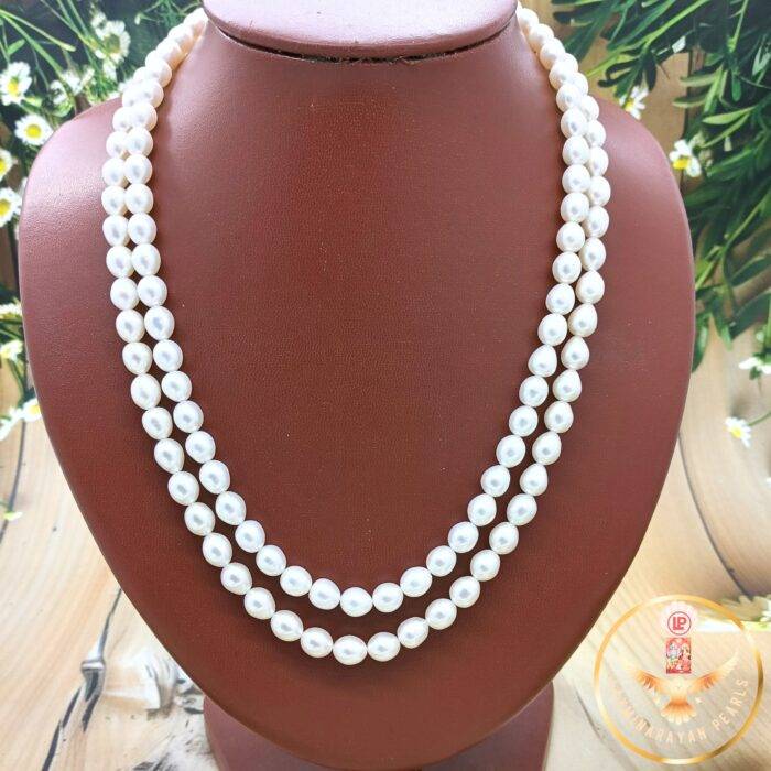 pearl necklace double strand