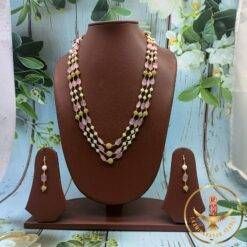Elegant CZ Pearl necklace set  | Laxminarayan Pearls